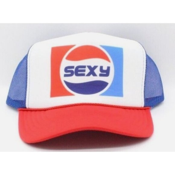 SEXY Trucker Hat Vintage Mesh Cap Trucker Hat Snap Back Adjustable - Picture 2 of 4